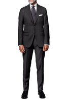 Image of a Grey & White Worsted Checks Merino Wool Blazers Fabric