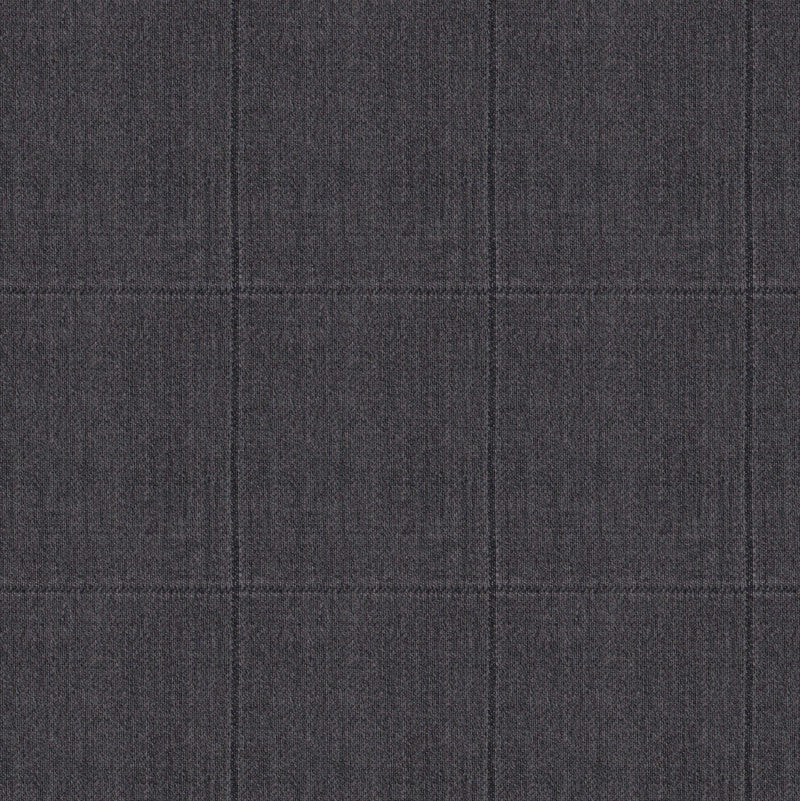 Image of a Grey & White Worsted Checks Merino Wool Suiting Fabric