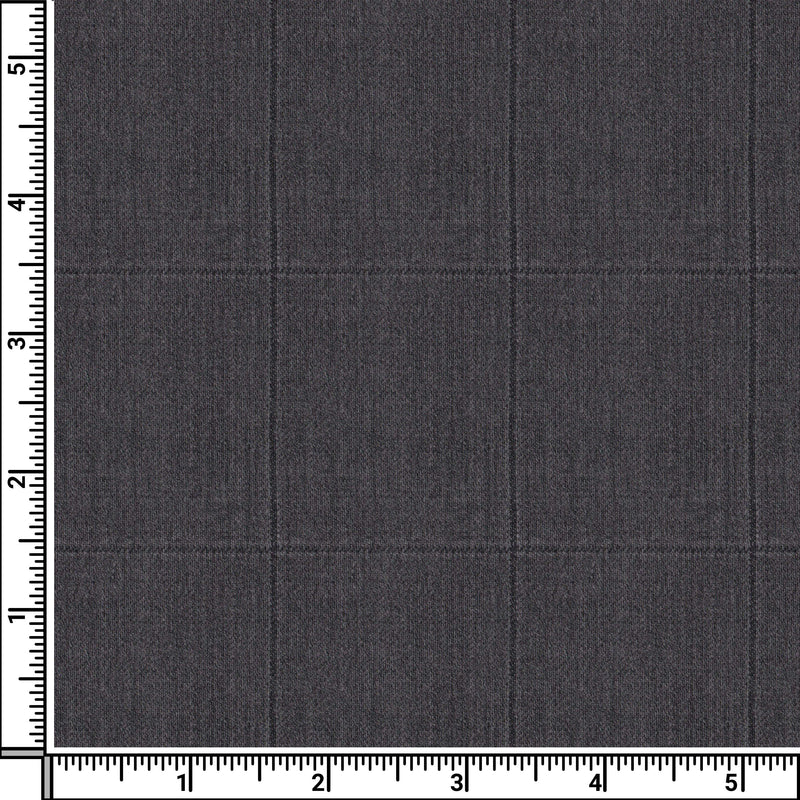 Image of a Grey & White Worsted Checks Merino Wool Suiting Fabric