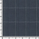 Image of a Grey & White Worsted Checks Merino Wool Suiting Fabric