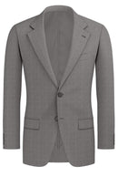 Image of a Grey & White Worsted Stripes Merino Wool Blazers Fabric