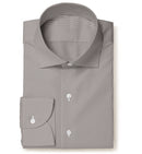 Image of a Grey Houndstooth Micropattern Giza Cotton Shirting Fabric
