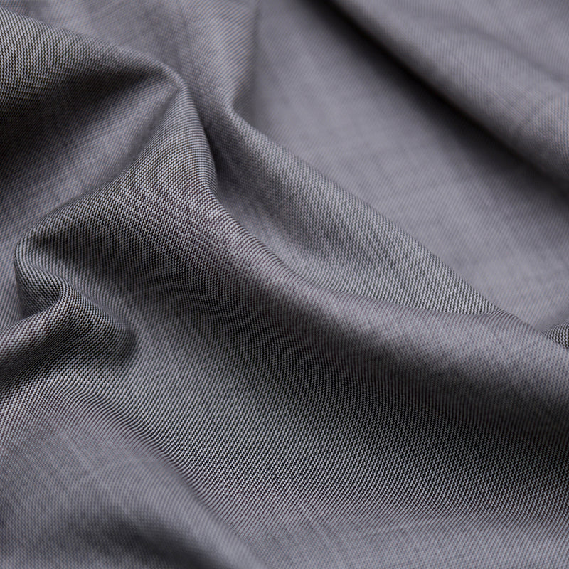 Image of a Grey Worsted Micropattern Merino Wool Pants Fabric
