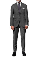 Image of a Grey Worsted Solids Merino Wool Blazers Fabric