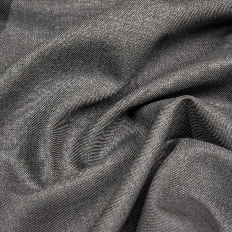 Image of a Grey Worsted Solids Merino Wool Pants Fabric