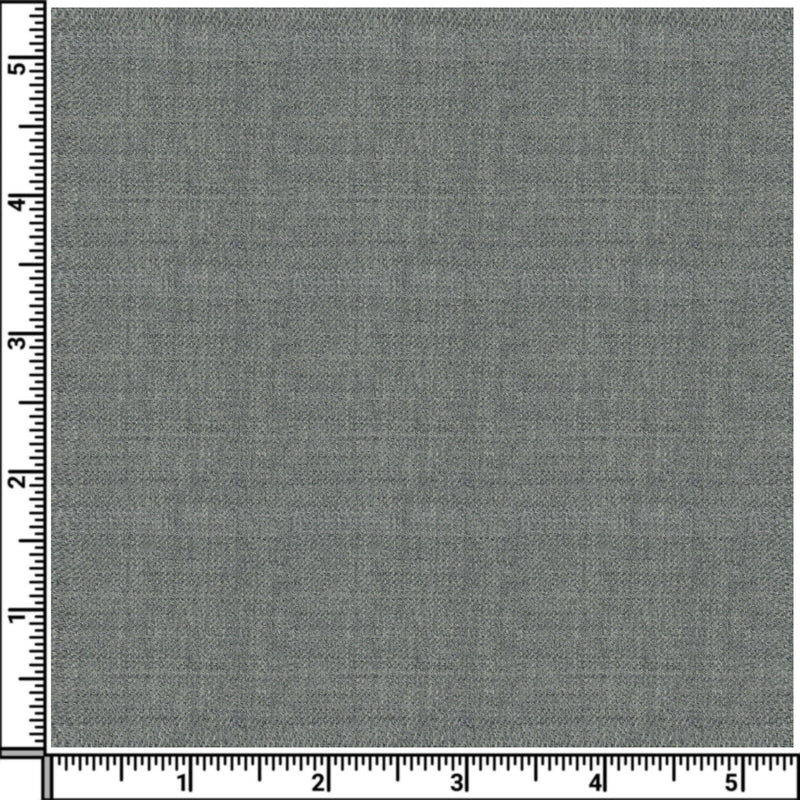 Image of a Grey Worsted Solids Merino Wool Suiting Fabric