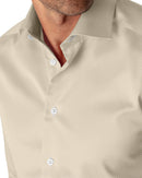 Image of a Lemon Dobby Micropattern Giza Cotton Shirting Fabric