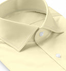 Image of a Lemon Poplin Solids Giza Cotton Shirting Fabric