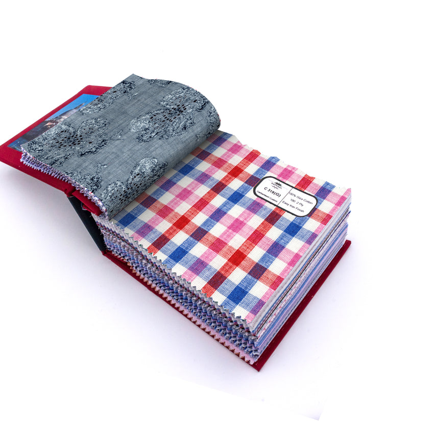 Image of a Leonardo Cotton Shirting Fabric Swatchbook (001)