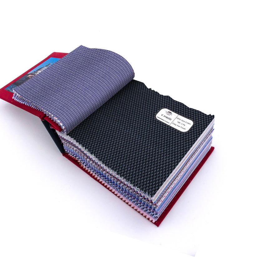 Image of a Leonardo Cotton Stretch Knit Shirting Fabric Swatchbook