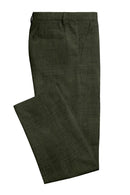 Image of a Light-Green Worsted Twill Merino Wool Pants Fabric