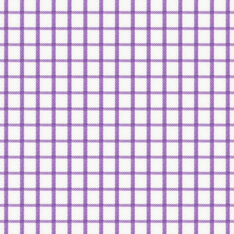 Image of a Lilac & White Twill Checks Giza Cotton Shirting Fabric