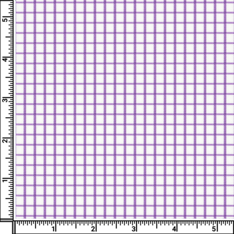 Image of a Lilac & White Twill Checks Giza Cotton Shirting Fabric