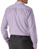 Image of a Lilac & White Twill Checks Giza Cotton Shirting Fabric