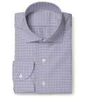 Image of a Lilac & White Twill Checks Giza Cotton Shirting Fabric