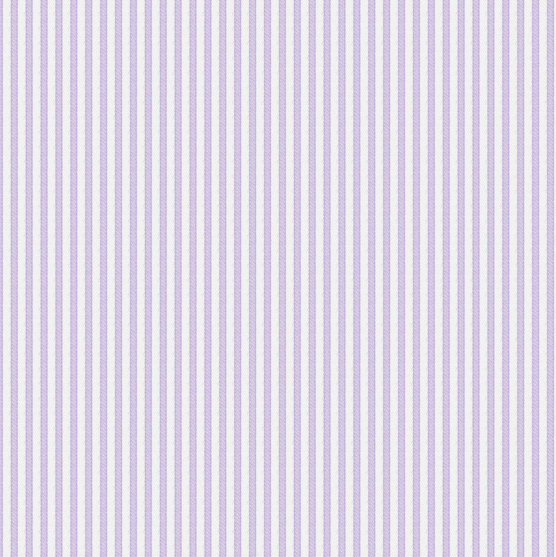 Image of a Lilac & White Twill Stripes Giza Cotton Shirting Fabric