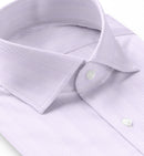 Image of a Lilac Herringbone Micropattern Giza Cotton Shirting Fabric