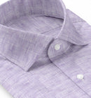 Image of a Lilac Oxford Solids Linen Shirting Fabric