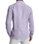 Image of a Lilac Oxford Solids Linen Shirting Fabric