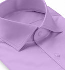 Image of a Lilac Poplin Solids Cotton Stretch Shirting Fabric
