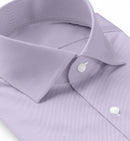 Image of a Lilac Twill Micropattern Giza Cotton Shirting Fabric