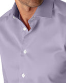 Image of a Lilac Twill Micropattern Giza Cotton Shirting Fabric