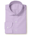 Image of a Lilac Twill Micropattern Giza Cotton Shirting Fabric