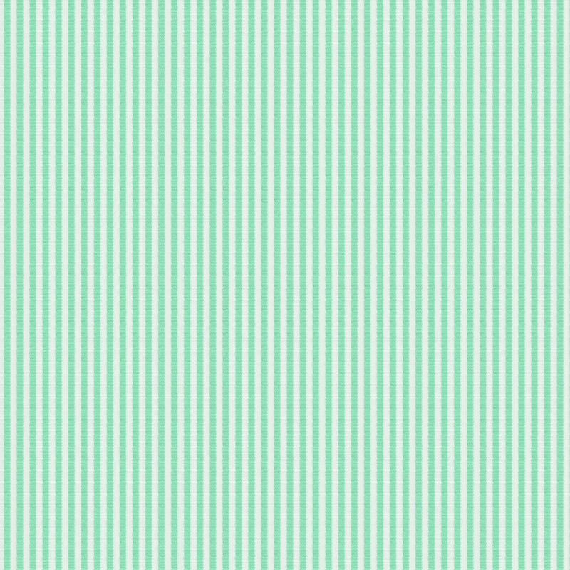 Image of a Lime & White Poplin Stripes Giza Cotton Shirting Fabric
