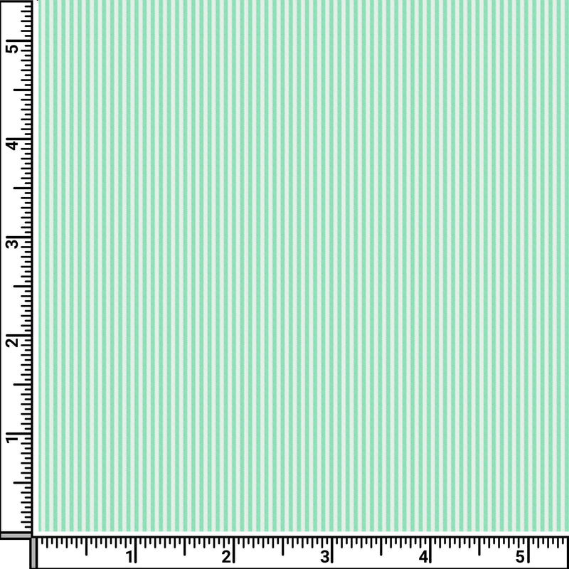 Image of a Lime & White Poplin Stripes Giza Cotton Shirting Fabric