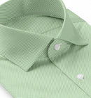 Image of a Lime Oxford Micropattern Giza Cotton Shirting Fabric
