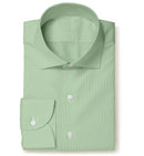 Image of a Lime Oxford Micropattern Giza Cotton Shirting Fabric