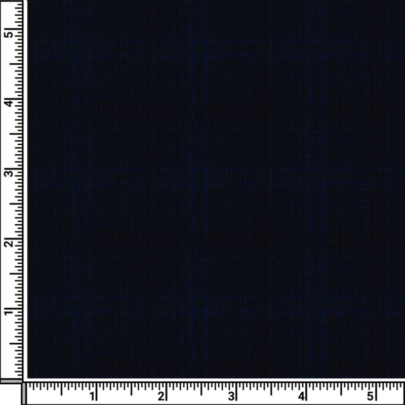 Image of a Mid-Blue & Burgundy Worsted Checks Merino Wool Pants Fabric