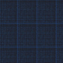 Image of a Midnight-Blue & Blue Worsted Checks Merino Wool Blazers Fabric