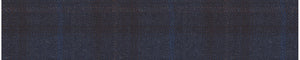 Burgundy & Navy-Blue Worsted Checks Merino Wool Blazers Fabric