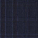 Image of a Midnight-Blue & Burgundy Worsted Checks Merino Wool Blazers Fabric