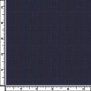 Image of a Midnight-Blue & Burgundy Worsted Checks Merino Wool Blazers Fabric