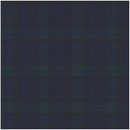 Image of a Midnight-Blue & Green Worsted Checks Merino Wool Blazers Fabric