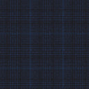 Image of a Midnight-Blue & Green Worsted Checks Merino Wool Blazers Fabric