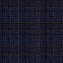 Image of a Midnight-Blue & Purple Worsted Checks Merino Wool Pants Fabric