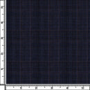 Image of a Midnight-Blue & Purple Worsted Checks Merino Wool Suiting Fabric