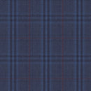 Image of a Midnight-Blue & Red Worsted Checks Merino Wool Pants Fabric