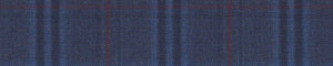 Charcoal & Purple Worsted Checks Merino Wool Suiting Fabric