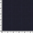 Image of a Midnight-Blue & White Worsted Checks Merino Wool Pants Fabric