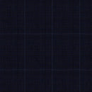 Image of a Midnight-Blue & White Worsted Checks Merino Wool Suiting Fabric