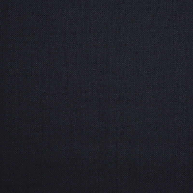 Image of a Midnight-Blue Worsted Solids Merino Wool Suiting Fabric