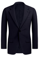 Image of a Midnight-Blue Worsted Twill Wool Stretch Blazers Fabric