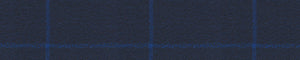 Black & Blue Worsted Checks Merino Wool Suiting Fabric