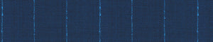 Grey & Blue Worsted Stripes Merino Wool Suiting Fabric