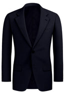 Image of a Navy-Blue & Brown Worsted Checks Merino Wool Blazers Fabric