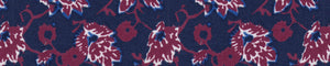 Blue & Black Satin Prints Giza Cotton Shirting Fabric